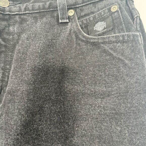 Harley Davidson black jeans size 10L - Picture 3 of 6